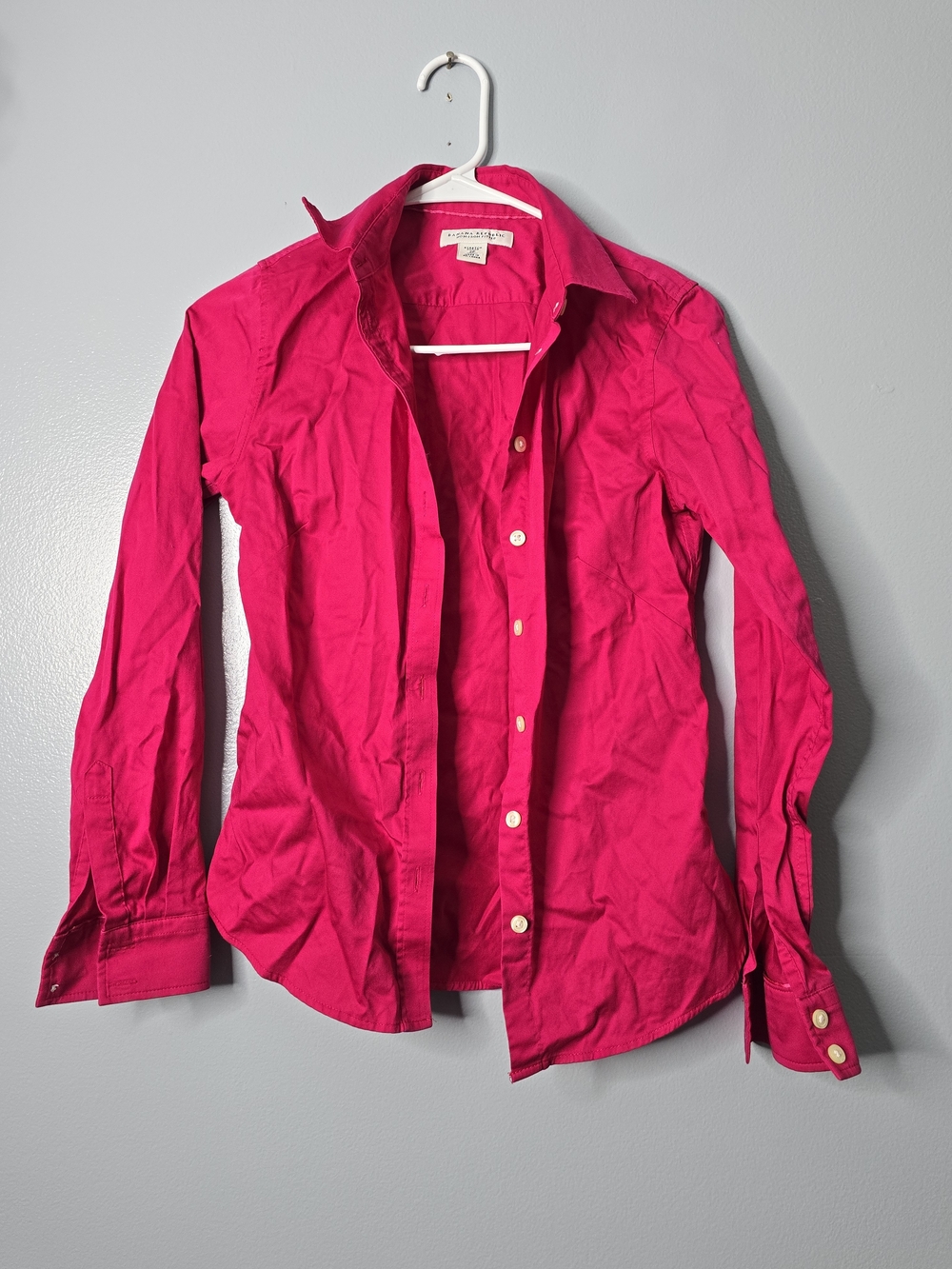 Banana Republic Hot Pink Button-Down Shirt